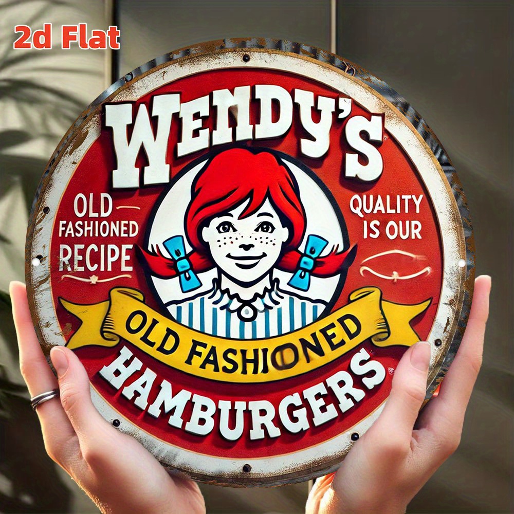 Vintage Fashion Hamburg - Vintage Wendy's Eski Usul Hamburger Yuvarlak