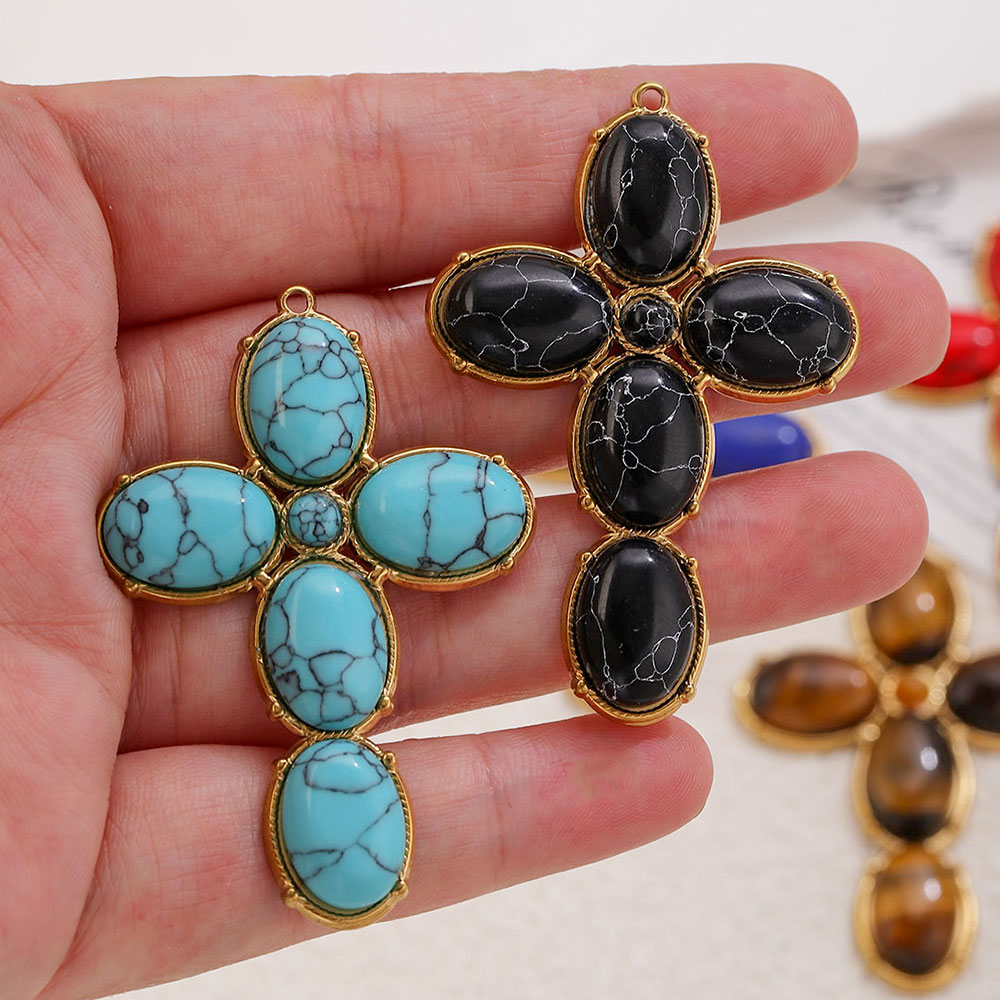 Vintage Fashion Stores - Paslanmaz Çelik Takılar Vintage Büyük Haç