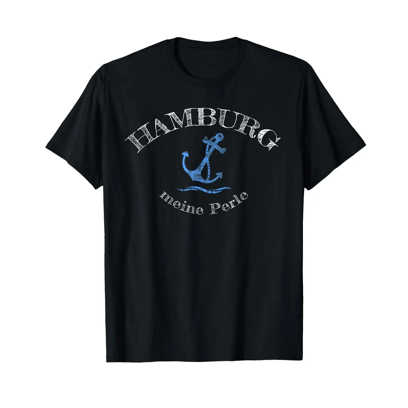 Vintage Fashion Hamburg - Hamburg My Pearl Desenli Tişört, Vintage