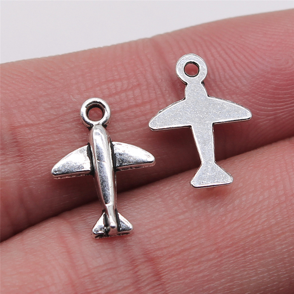Vintage Fashion Stores - 10 adet 11x15mm Antik Gümüş Renk