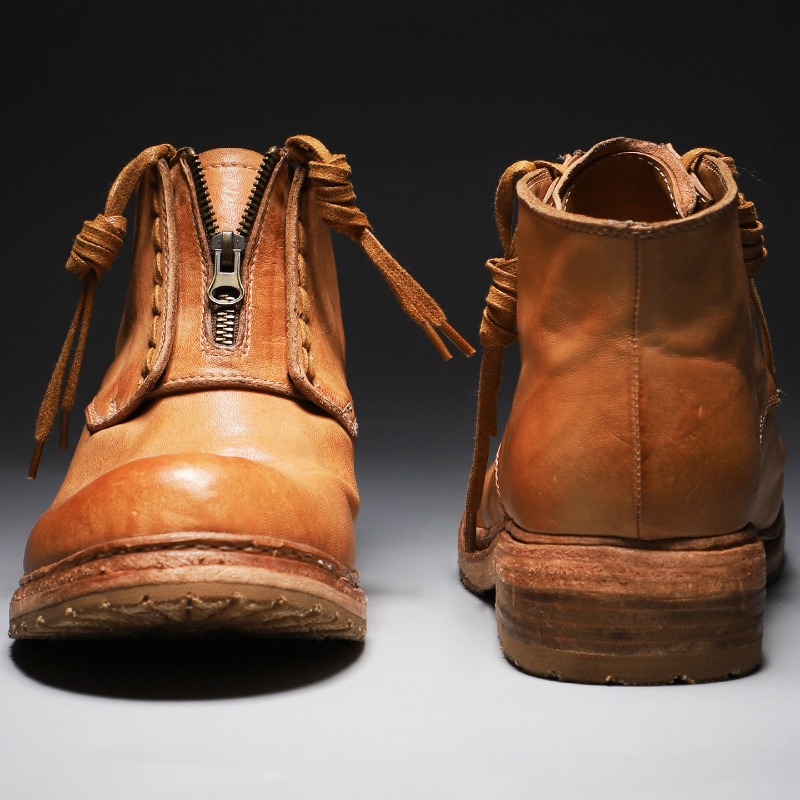Vintage Outdoor Fashion - Retro Moda Erkek Yıkanmış At Derisi