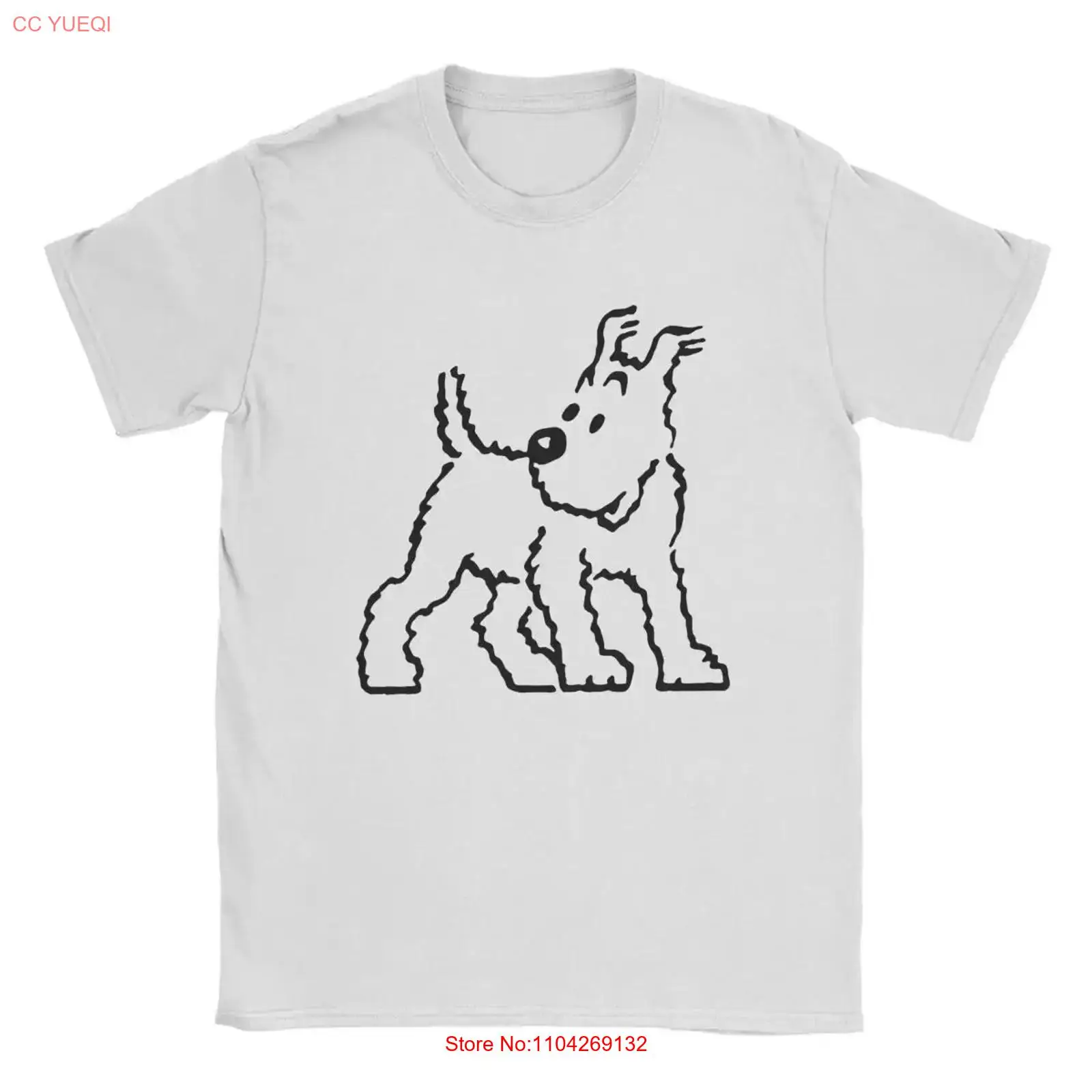 Vintage Fashion Jersey - Karlı Köpek Kaptan Haddock T Shirt