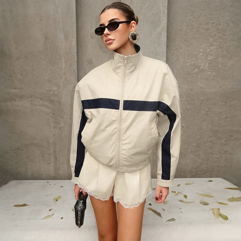 Kadın Renk Bloklu Rüzgarlık Ce - Vintage Windbreaker Nylon incelemesi ve fiyatı